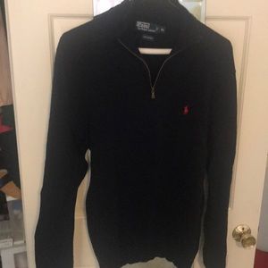 Navy Men’s Polo half zip sweater